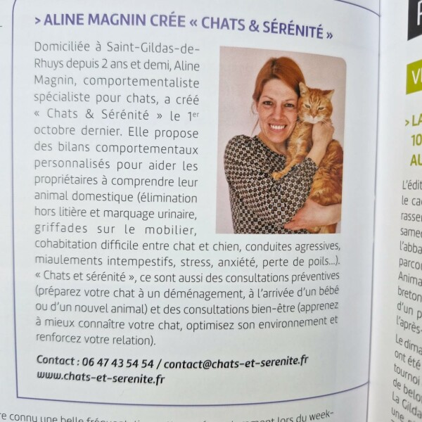 Article paru dans le bulletin municipal de Saint gildas de rhuys ️